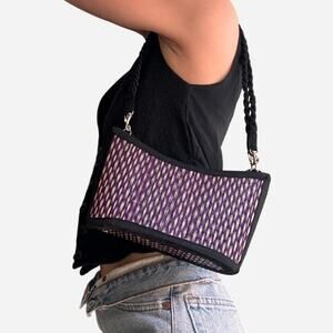 Hand woven handbag unique braided straps